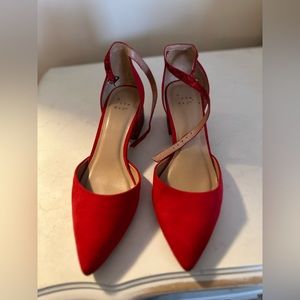 A New Day Red Glitter Heels